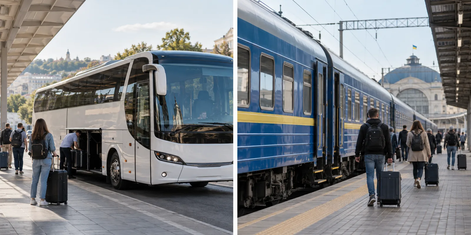 Автобус чи поїзд в Україні: як обрати транспорт для конкретної подорожі
