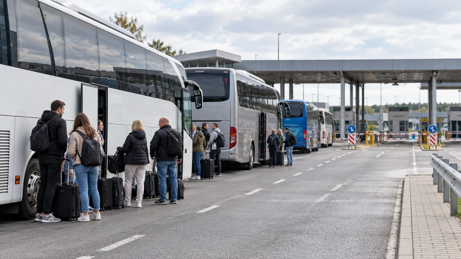 Затримки автобусів на кордоні через повітряну загрозу: як планувати